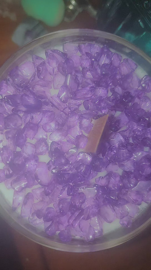 The crackling Cristal candle