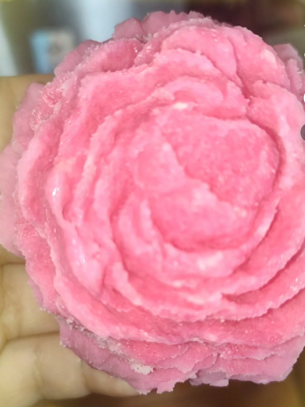 Homemade rose scented melts