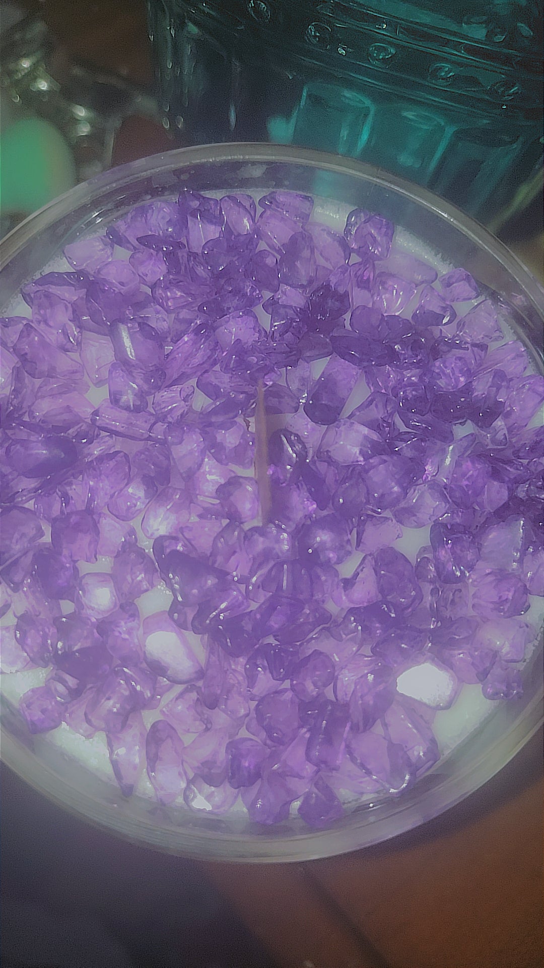 The crackling Cristal candle